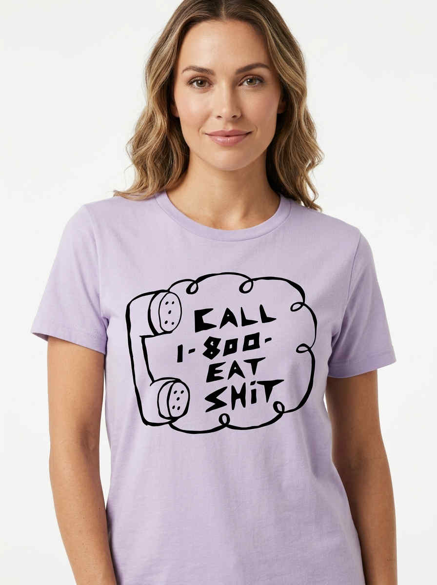 Retro Phone Humor Call 1 800 Graphic Shirt featuring vintage telephone-inspired artwork, funny retro slogan design, nostalgic streetwear apparel, and playful graphic fashion tee