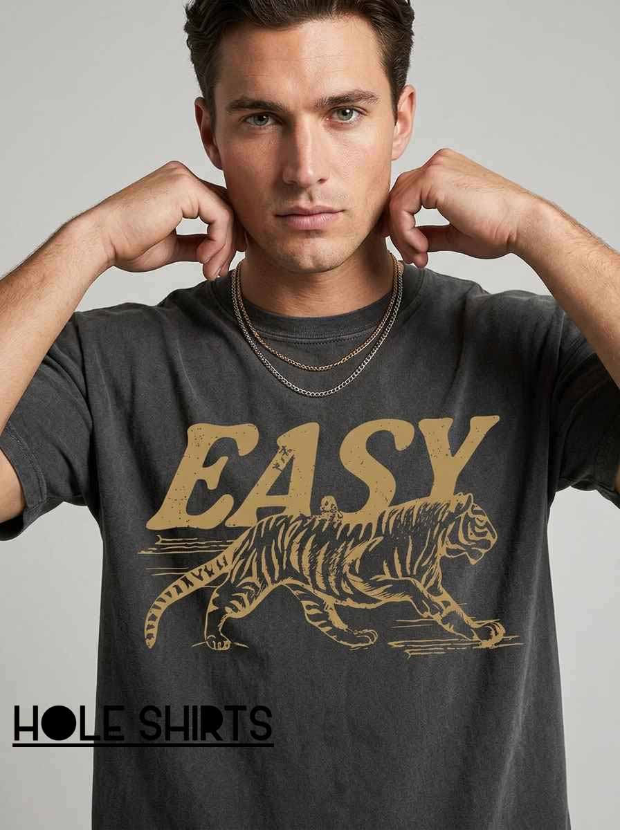 Classic Easy Tiger Line Drawing Graphic Tee Classic Easy Tiger Line Drawing Graphic Tee