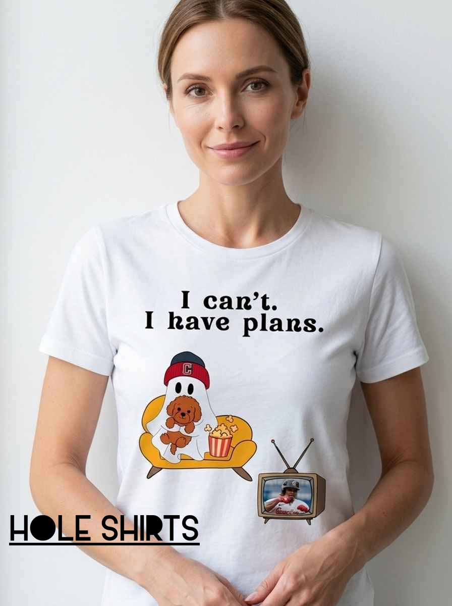 Funny Ghost I Can't I Have Plans Halloween Shirt