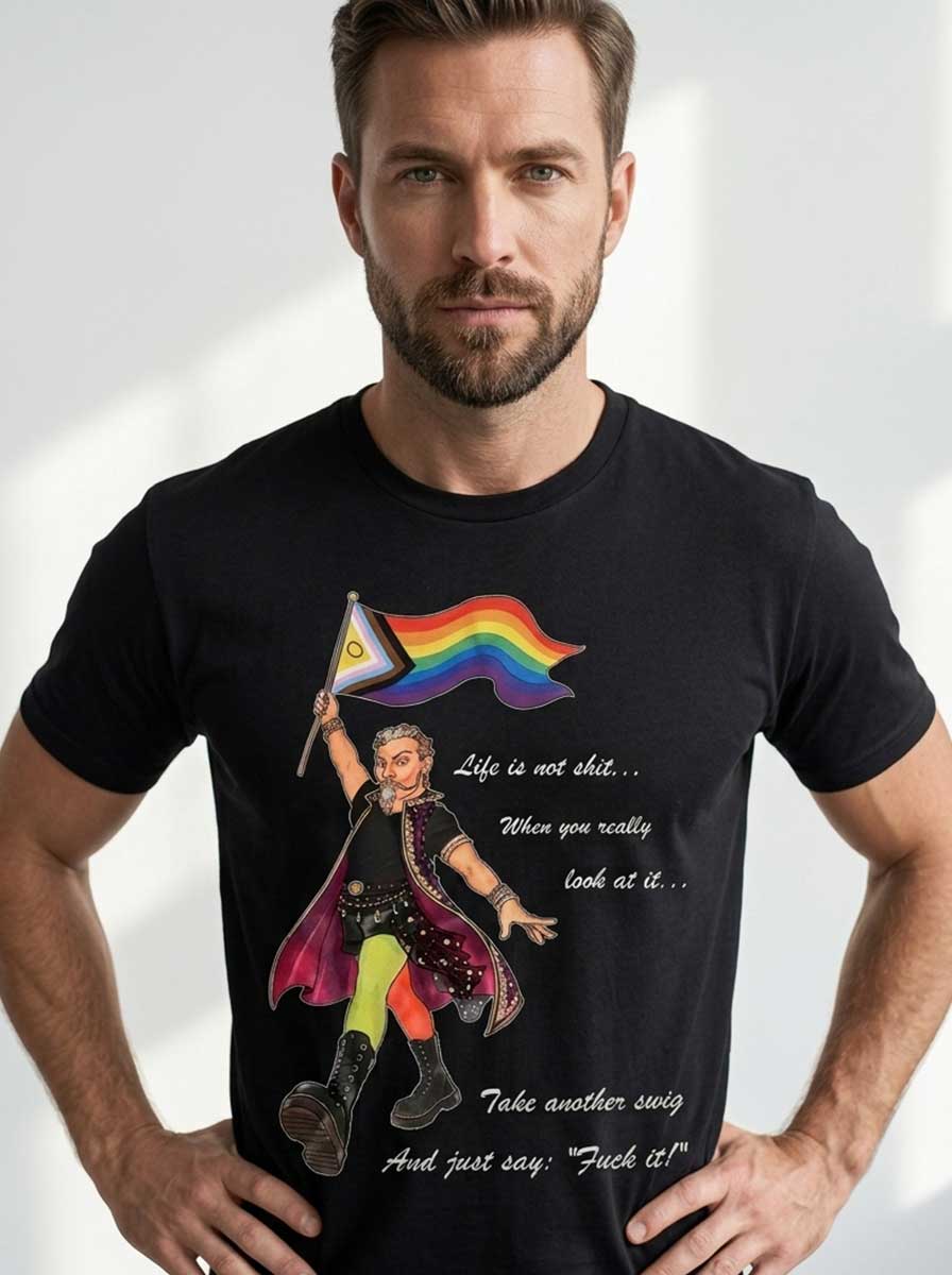 Retro Life Is Not Shit Sarcastic Quote Tee