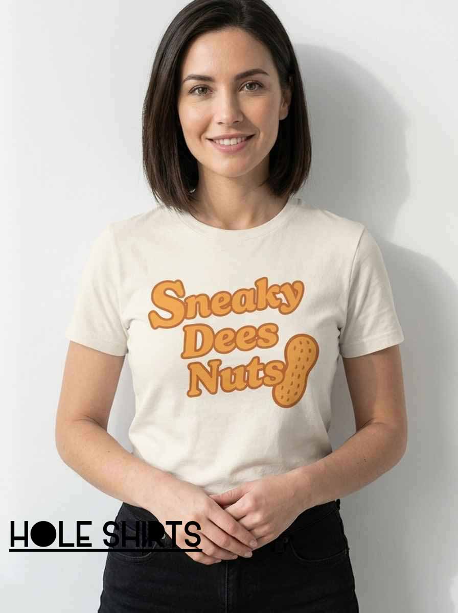 Retro Sneaky Dees Nuts Parody Graphic Tee Retro Sneaky Dees Nuts Parody Graphic Tee