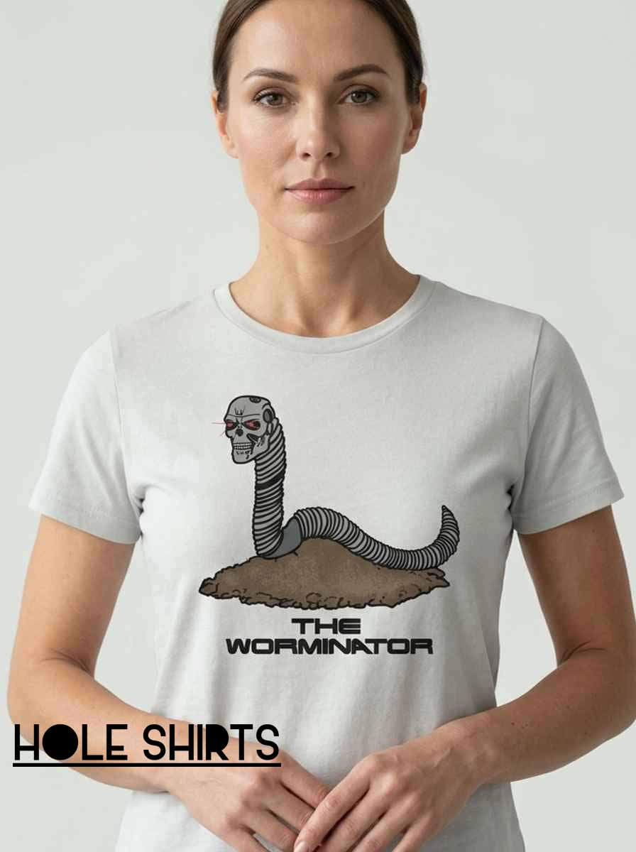 Vintage The Worminator Funny Parody Shirt